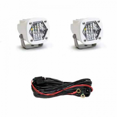 S1 Clear Wide Cornering LED Pod Light - Pair | Baja Designs 387805WT